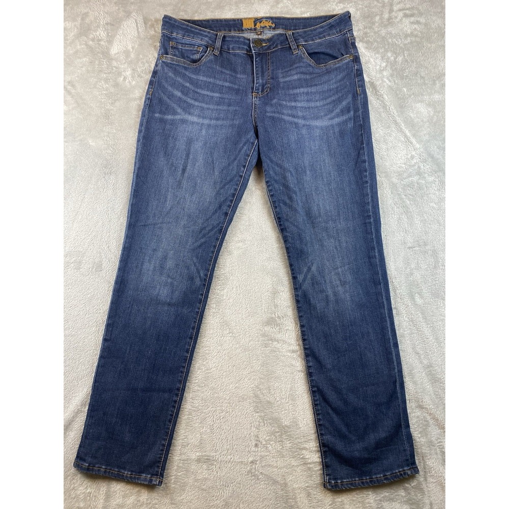 Kut From The Kloth Jeans Womens 12 Blue Denim Stretch Mid-Rise Diana Skinny Leg